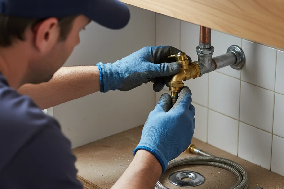 Shutoff valve and fitting work during Repiping in Zion